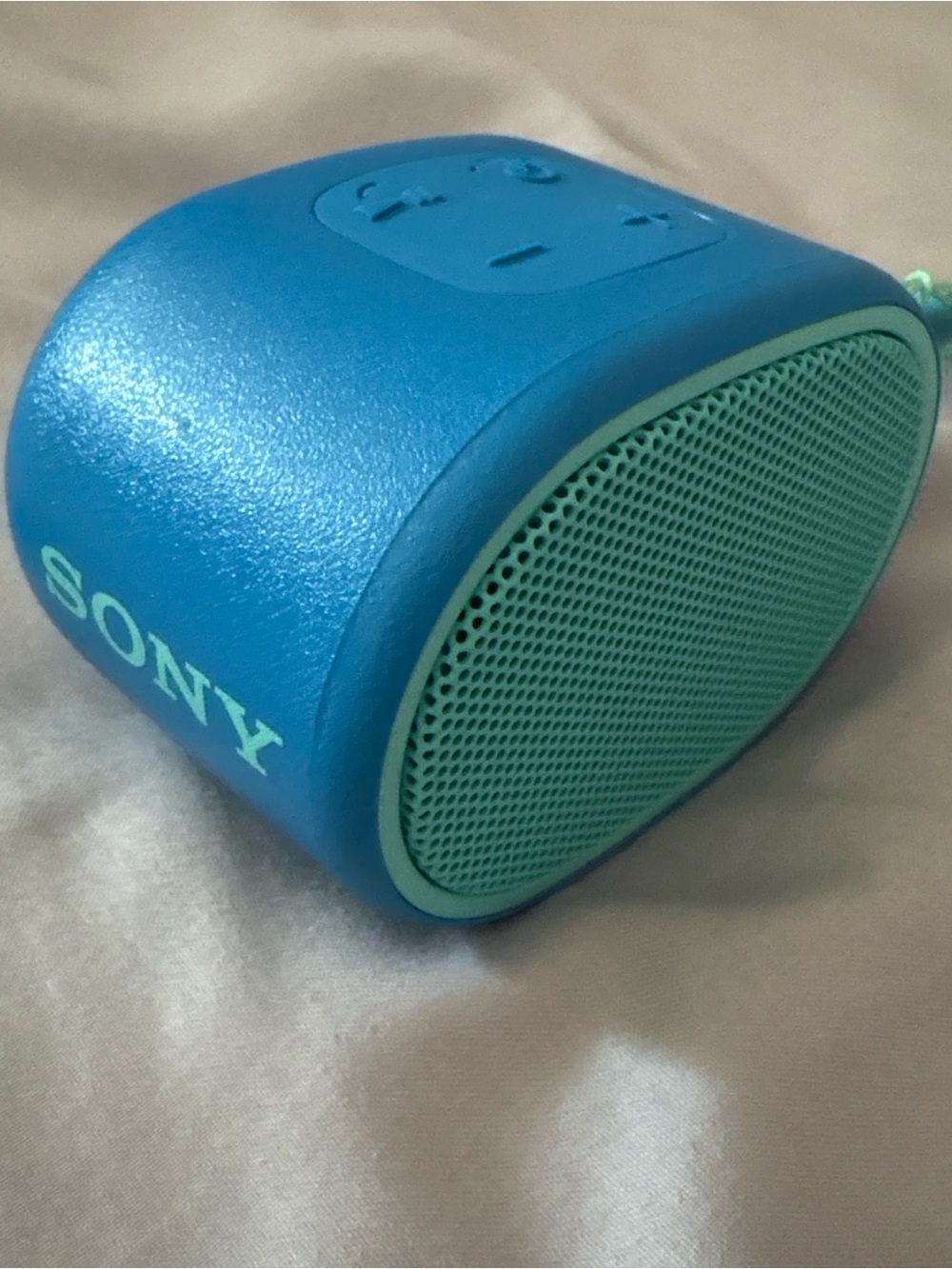 Sony Portable Bluetooth Speaker in Blue and Teal